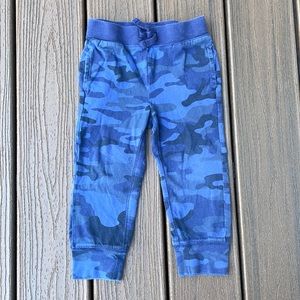 GAP Boy’s 3T Blue Camo lightweight pull on joggers jogger pants